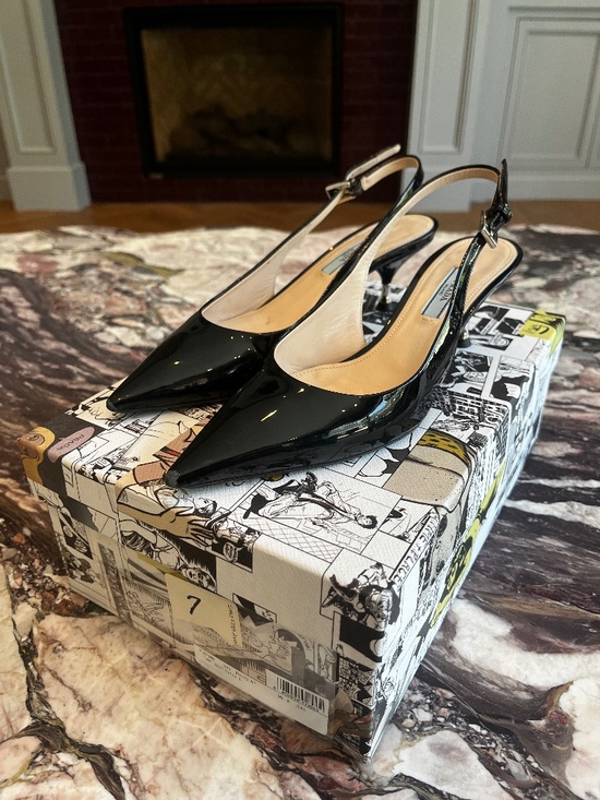 Prada Shoes - Black Prada Heels (US Size 7)